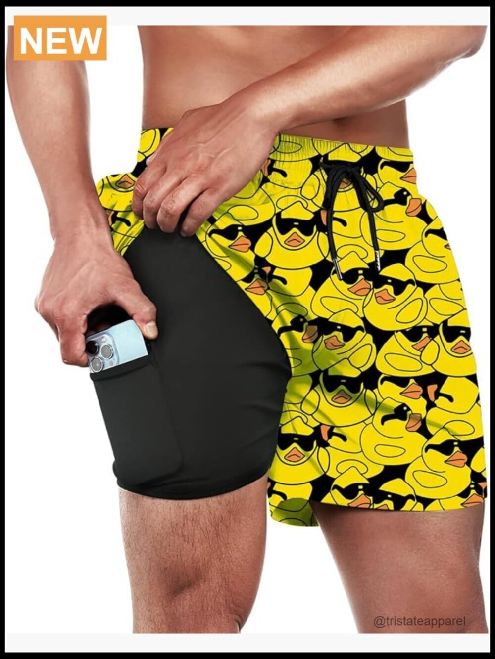 Men's Quick Dry Swim Trunks with Pockets